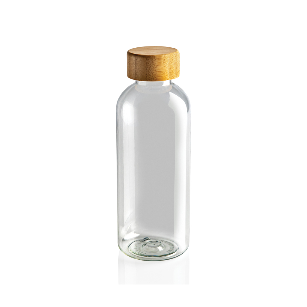 RCS RPET bottle with bamboo lid